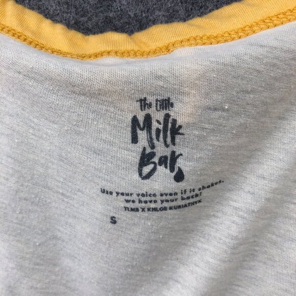 The Little Milk Bar Snack Squad Tank Top Womens S Cream Scoop Neck - Picture 5 of 9